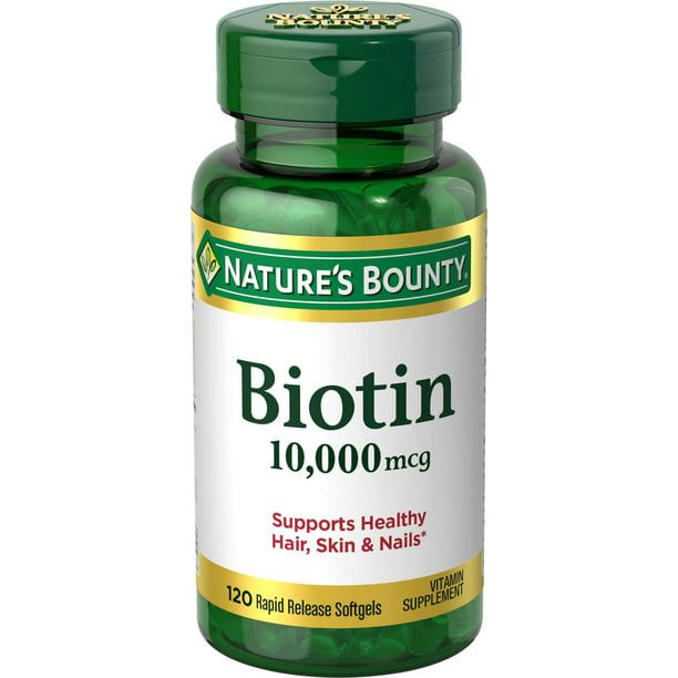 Nature’s Bounty Biotin 10,000 mcg – Rapid Release Softgels