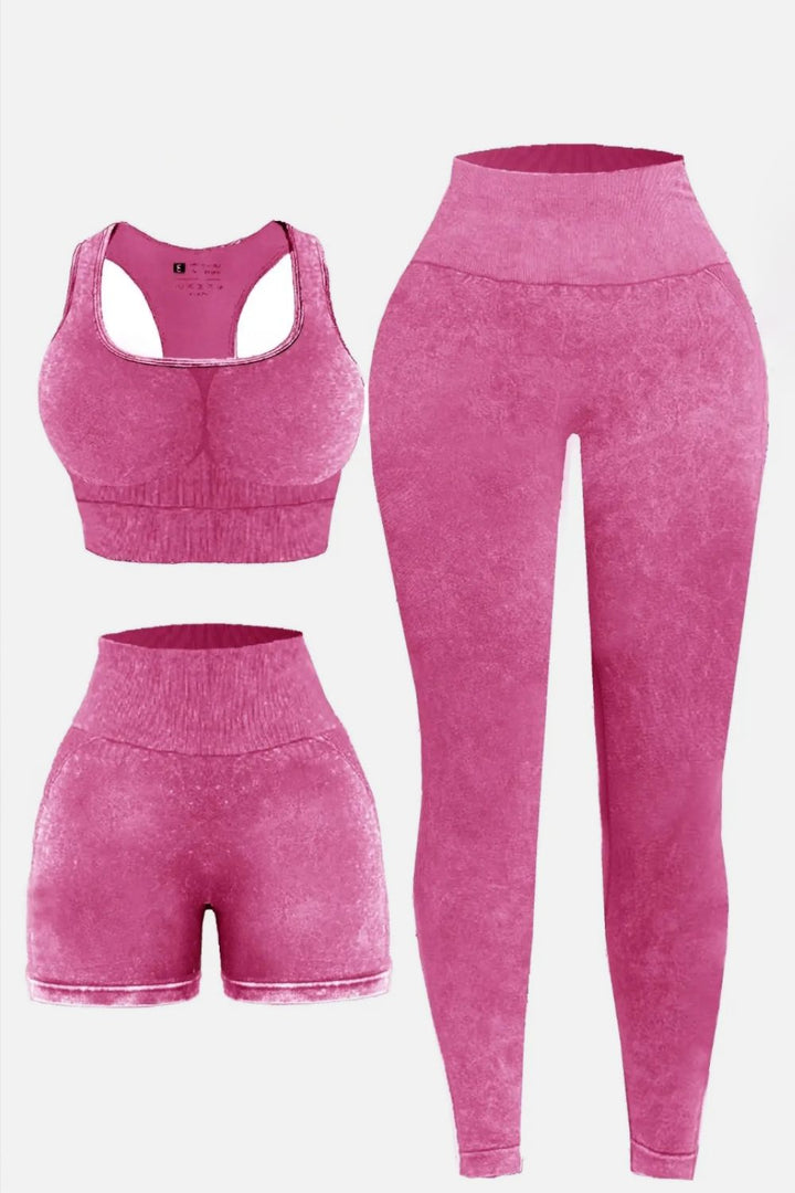 Snatched & Sculpted 3-Piece Seamless Activewear Set