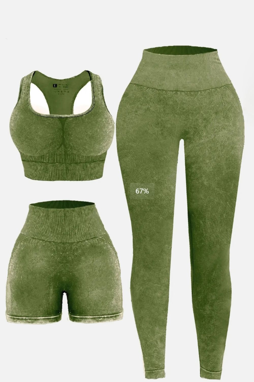 Snatched & Sculpted 3-Piece Seamless Activewear Set