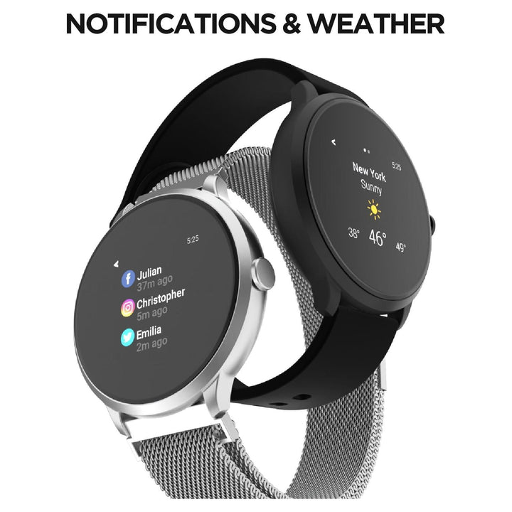 iTouch Sport 3 Smart Watch – Fitness Tracker with Silver Mesh Band