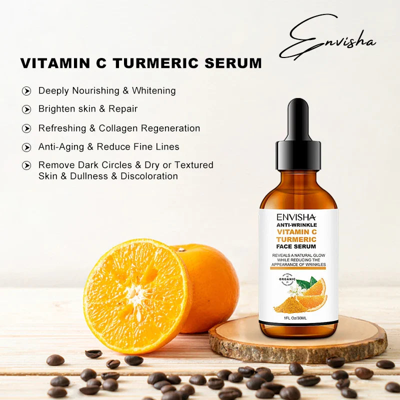 Vitamin C & Turmeric Facial Serum – Whitening & Anti-Aging