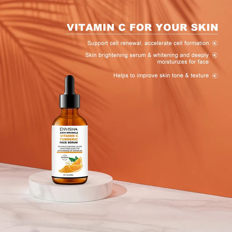 Vitamin C & Turmeric Facial Serum – Whitening & Anti-Aging