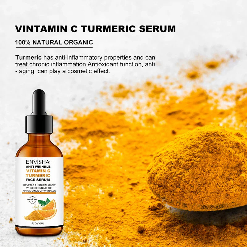 Vitamin C & Turmeric Facial Serum – Whitening & Anti-Aging