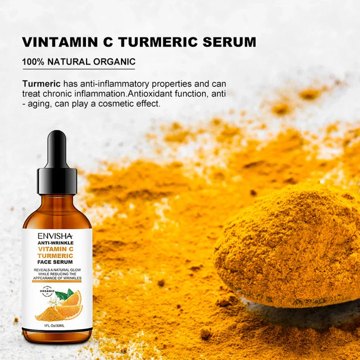 Vitamin C & Turmeric Facial Serum – Whitening & Anti-Aging