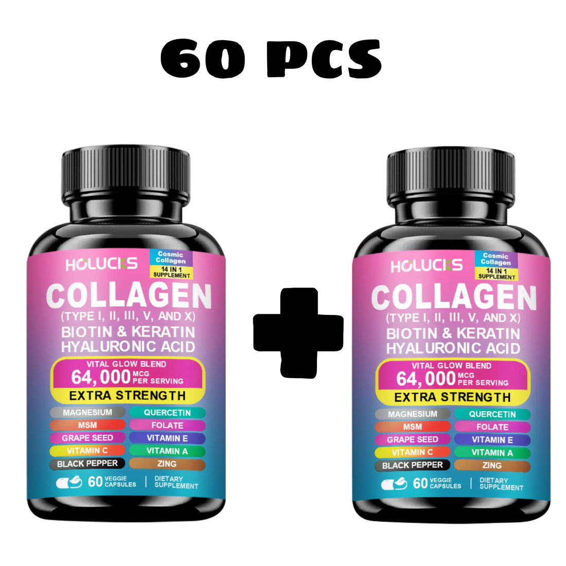 Collagen Capsules – Biotin & Keratin Anti-Aging Support