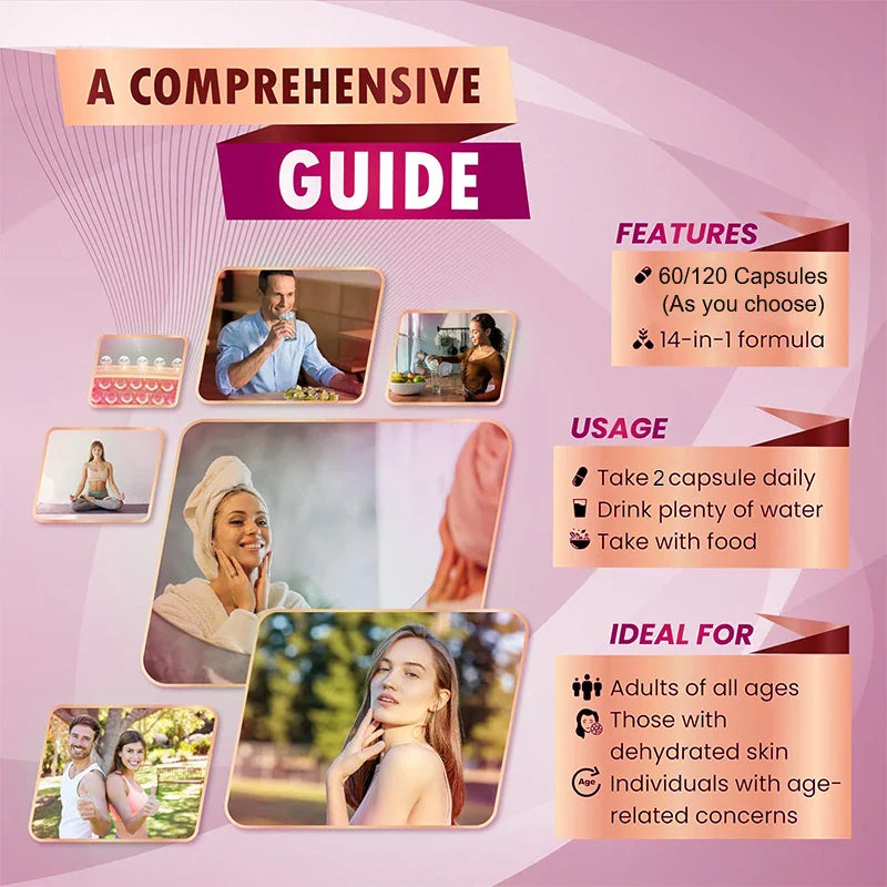 Collagen Capsules – Biotin & Keratin Anti-Aging Support