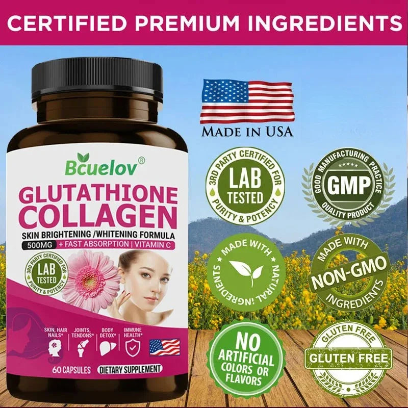 Glutathione Collagen Supplement – Skin, Hair & Nails Support