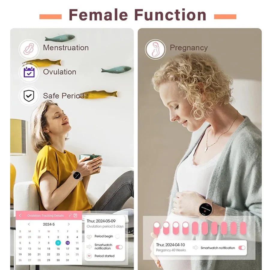 Smart Watch for Women – Fitness Tracker with Always-On Display