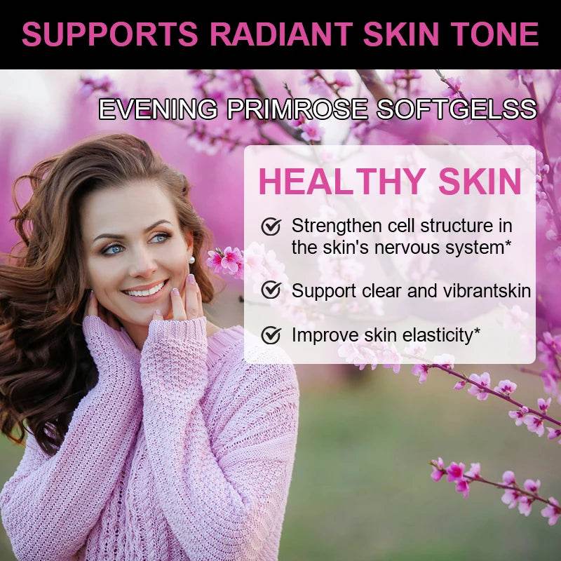 Evening Primrose Oil Capsules – Women’s Skin & Heart Support