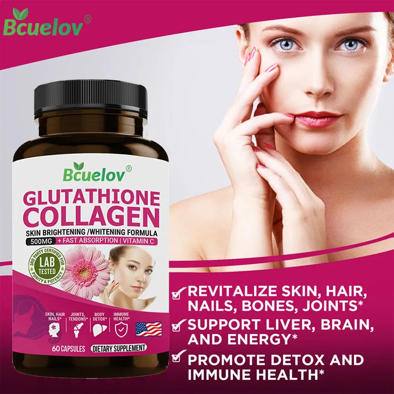 Glutathione Collagen Supplement – Skin, Hair & Nails Support