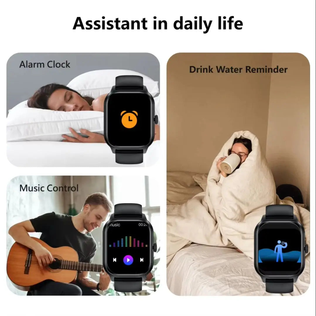 Smart Watch – Bluetooth Call & Fitness Tracker for Men & Women