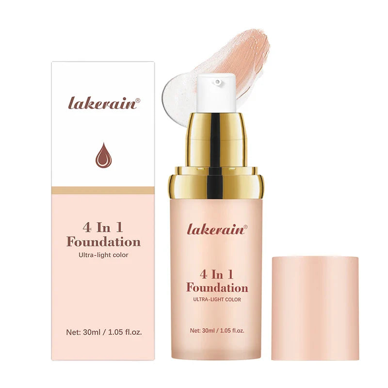 White Liquid Color-Changing Foundation – High Coverage SPF30 CC Cream