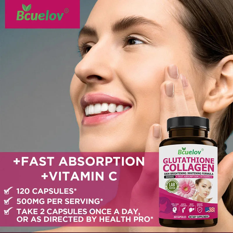 Glutathione Collagen Supplement – Skin, Hair & Nails Support