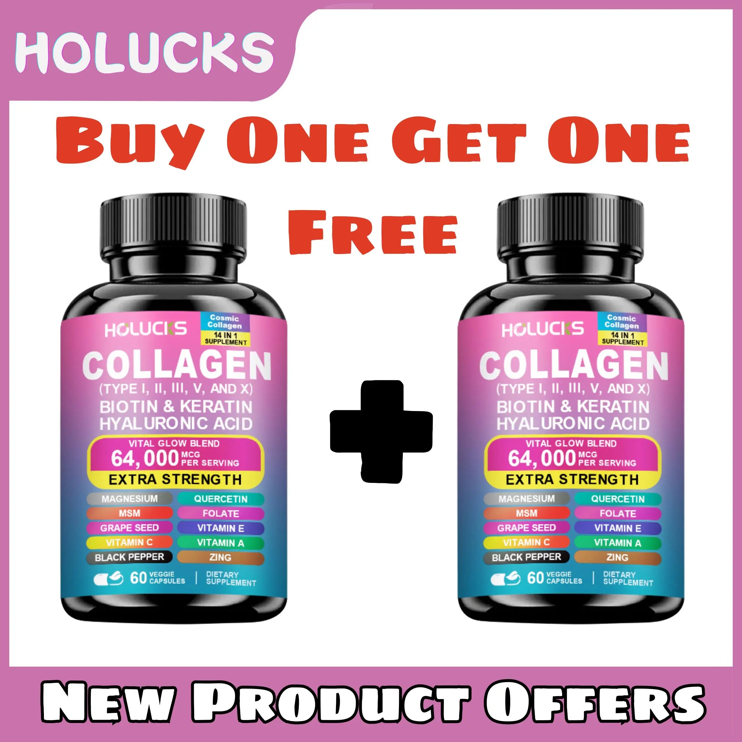 Collagen Capsules – Biotin & Keratin Anti-Aging Support