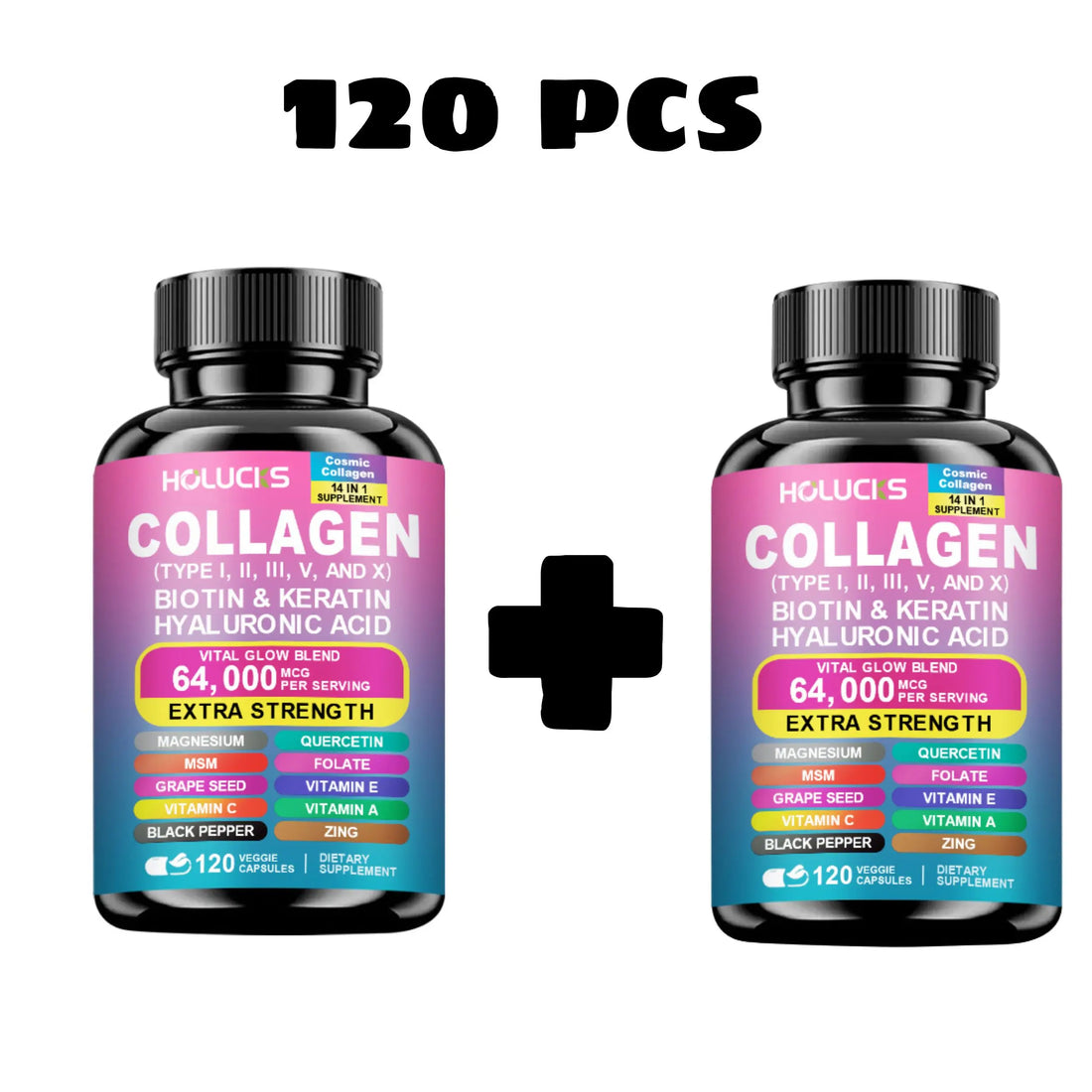 Collagen Capsules – Biotin & Keratin Anti-Aging Support