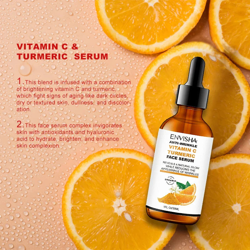 Vitamin C & Turmeric Facial Serum – Whitening & Anti-Aging