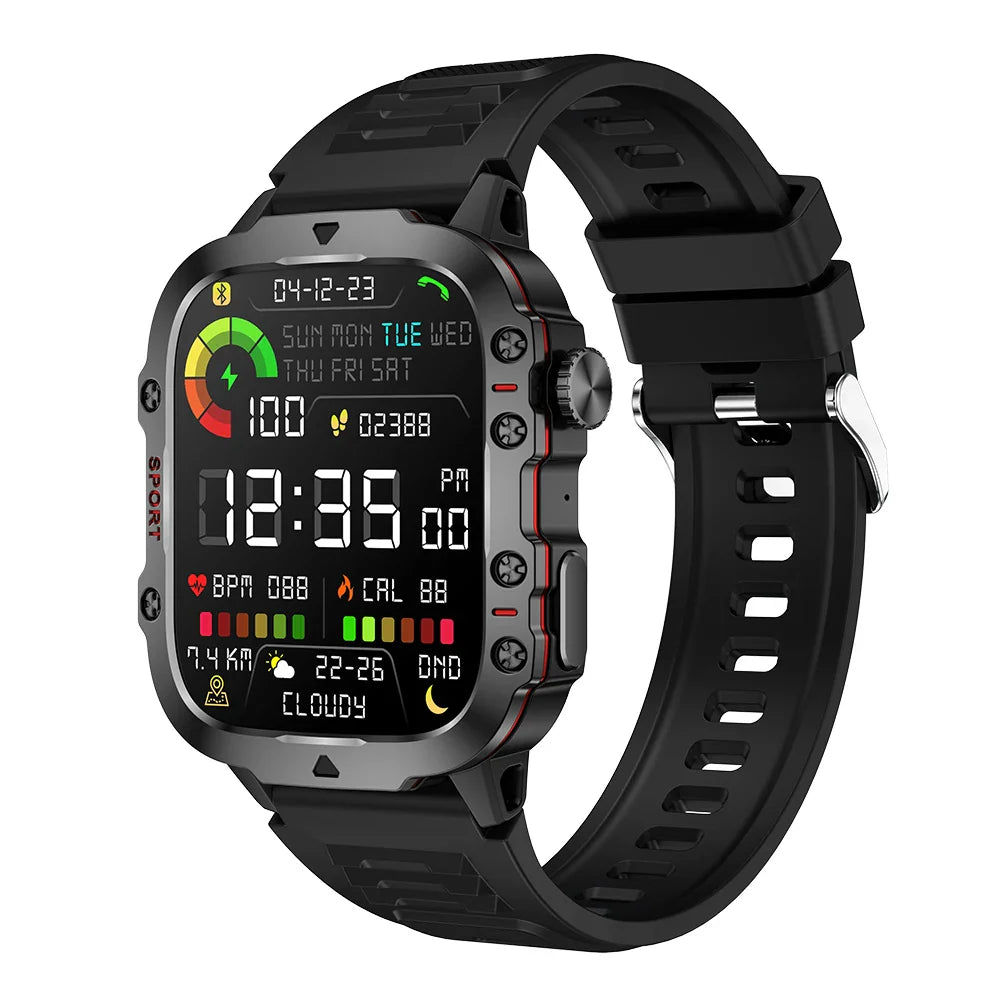 Original Men Smart Watch – Bluetooth Call & Waterproof Fitness Tracker
