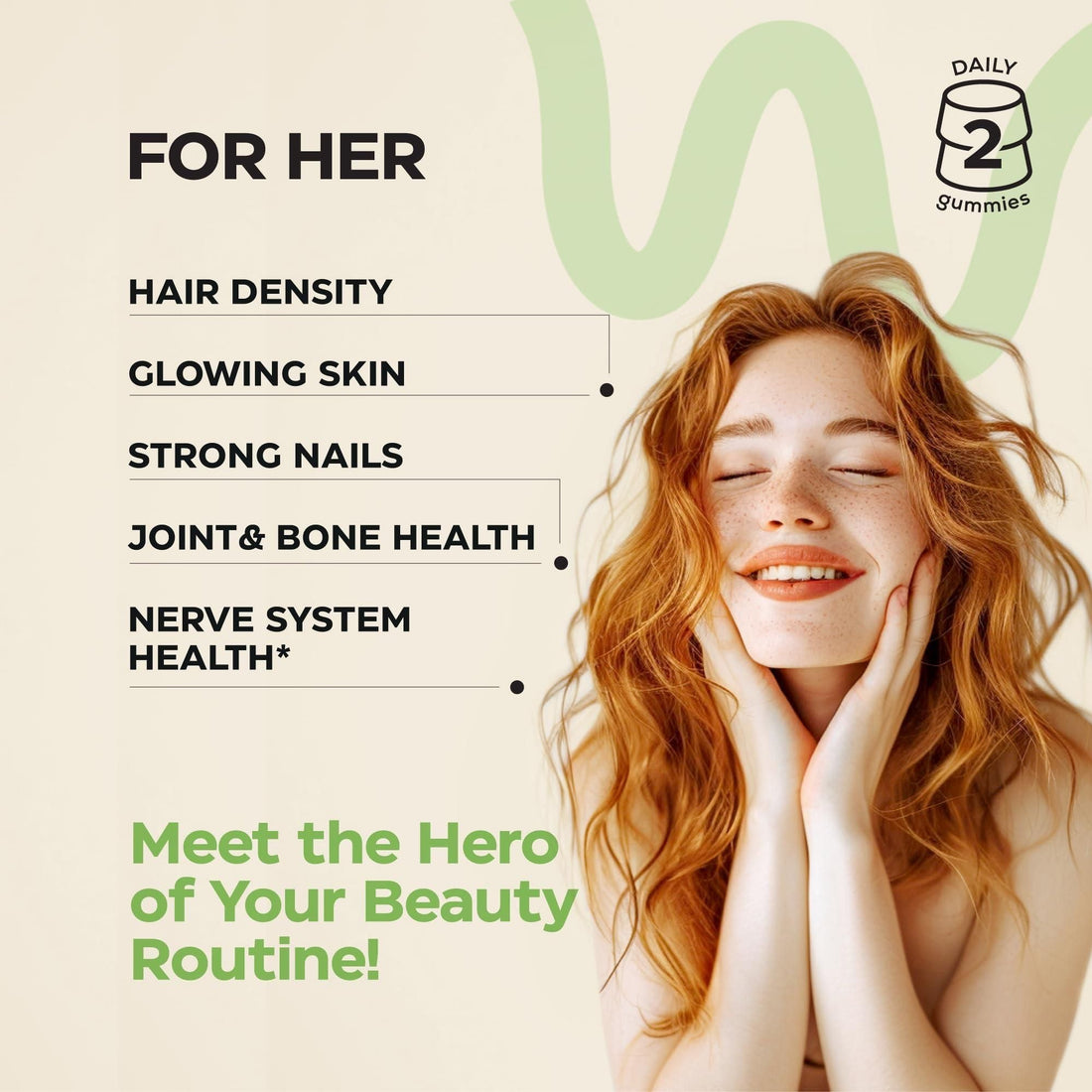 Biotin & Collagen Gummies – Hair, Skin & Nails Support